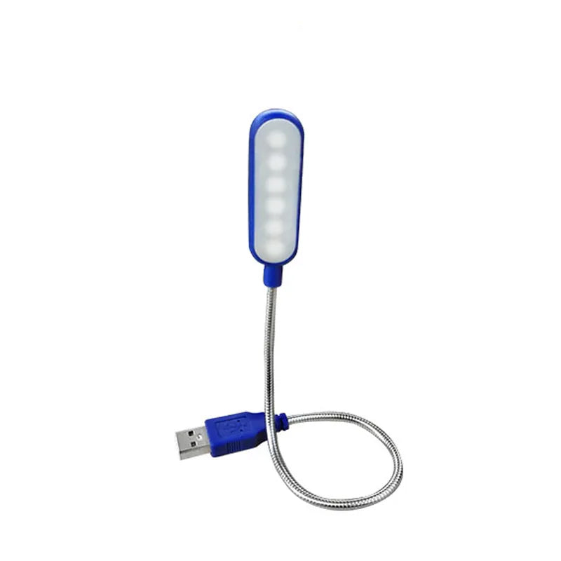 Mini lâmpada flexível LED USB portátil - para leitura e notebooks