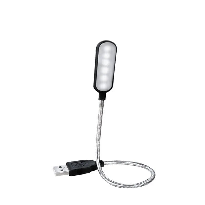 Mini lâmpada flexível LED USB portátil - para leitura e notebooks