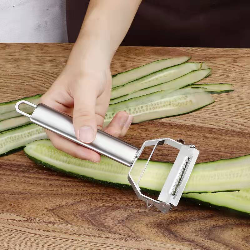 Descascador de legumes 4 funções - descasca, corta e mais