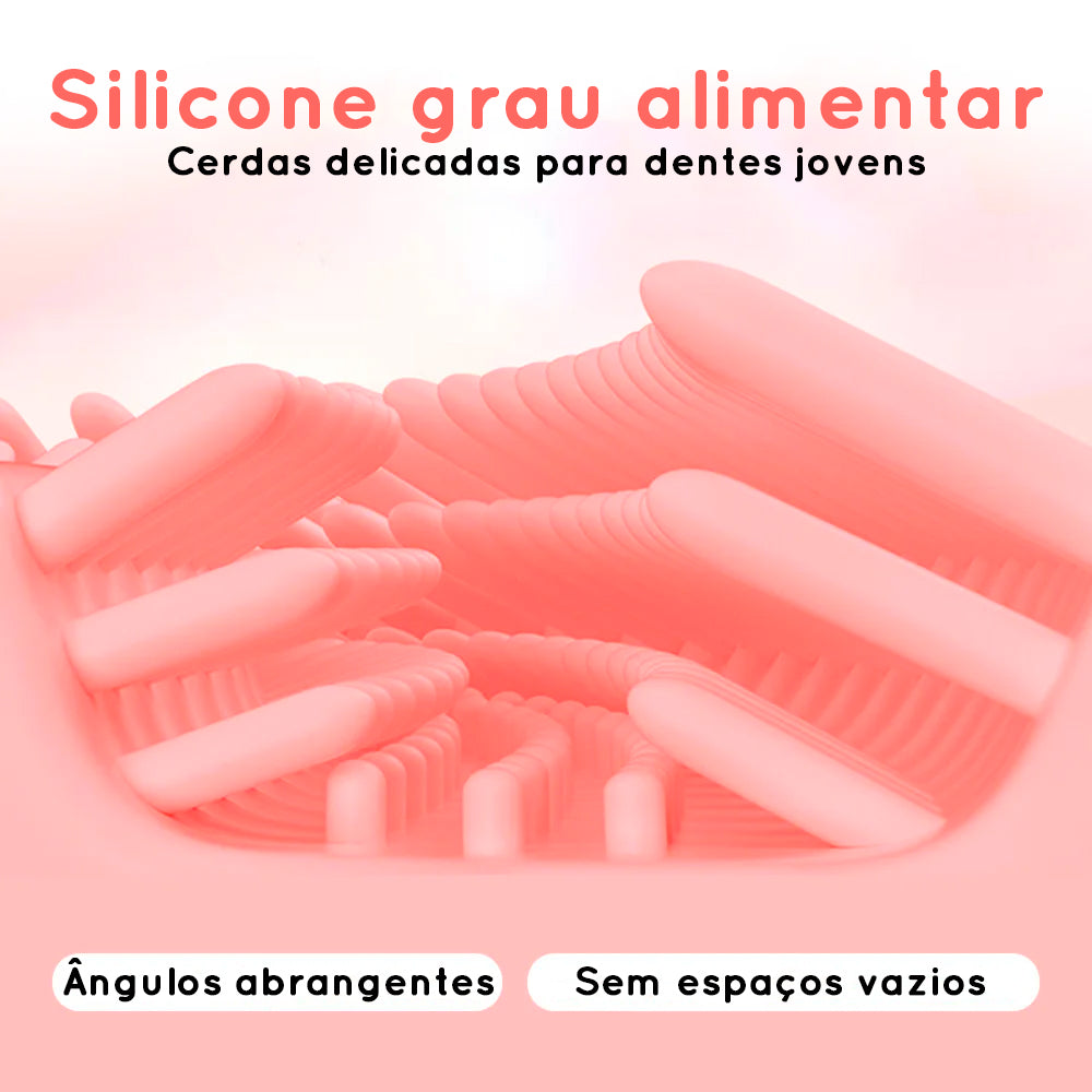 Escova de dentes elétrica infantil - limpeza instantânea 360 graus