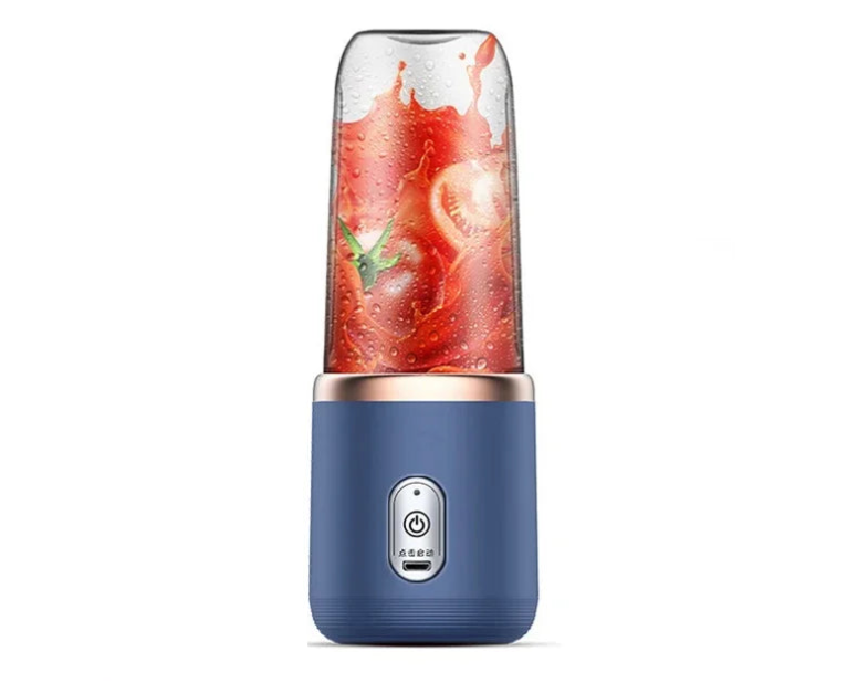 Liquidificador portátil recarregável 6 lâminas - 400ml USB