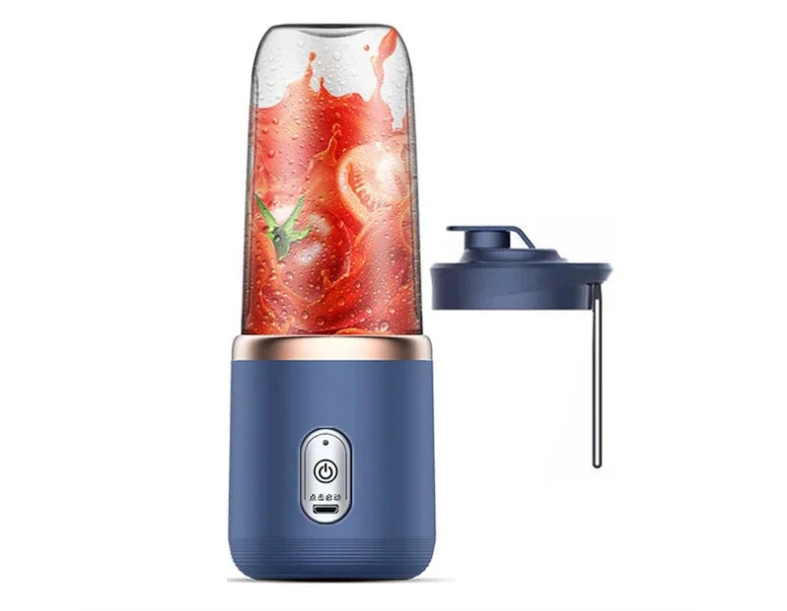 Liquidificador portátil recarregável 6 lâminas - 400ml USB
