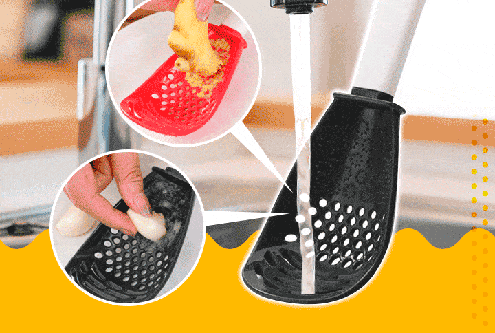 Nova colher multifuncional para cozinhar drenar amassar ralar e mais