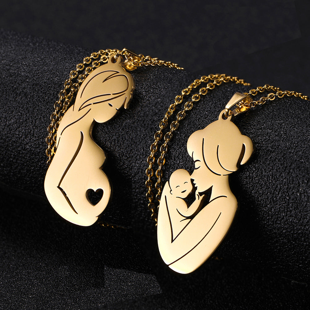 Colar para mamães com lindo pingente dourado ou prateado