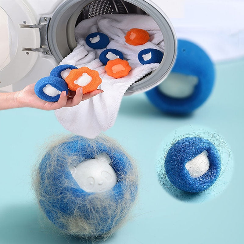 Bola removedora de pelos reutilizável para máquina de lavar