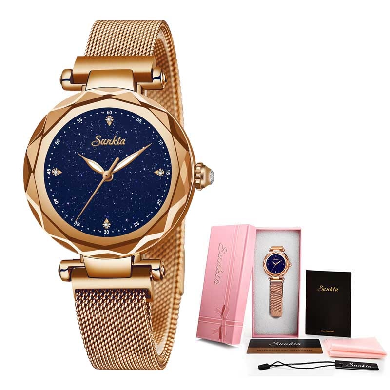 Relógio feminino de luxo - design exclusivo