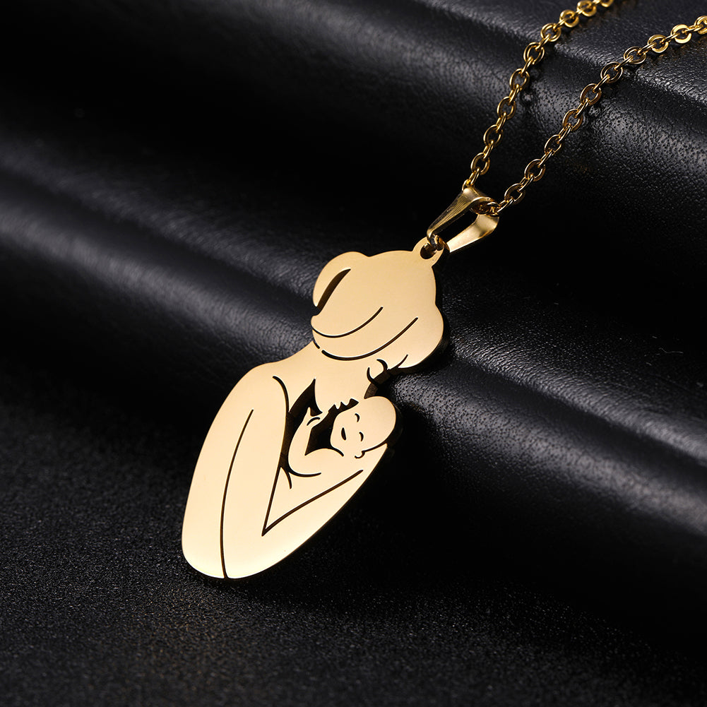 Colar para mamães com lindo pingente dourado ou prateado
