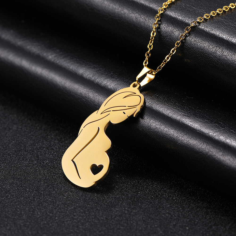 Colar para mamães com lindo pingente dourado ou prateado
