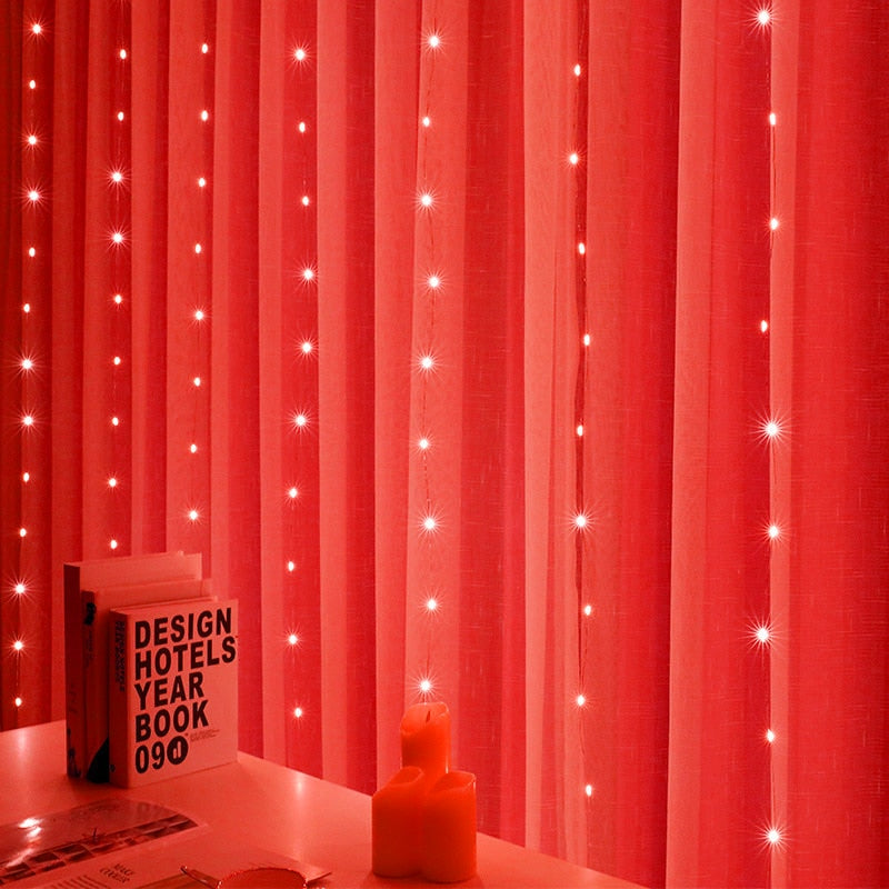 Cascata até 600 LEDs decoração natal - cores e tamanhos variados