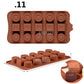 Moldes de silicone para chocolates, doces e confeitos em geral