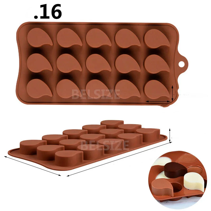 Moldes de silicone para chocolates, doces e confeitos em geral