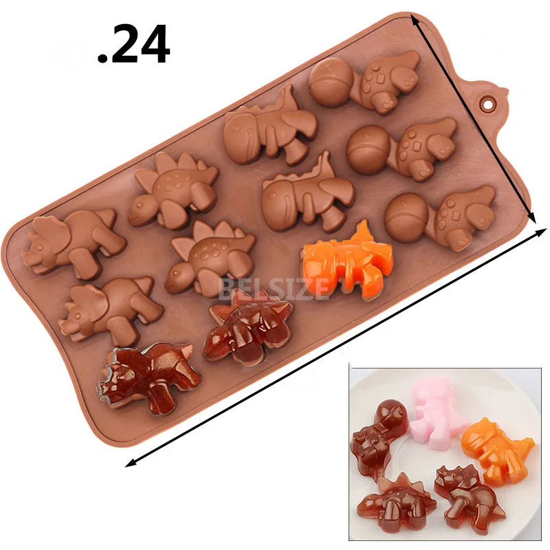 Moldes de silicone para chocolates, doces e confeitos em geral
