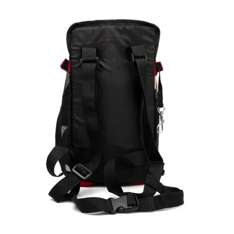 Mochila canguru para pets com espaço para perninhas