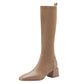Bota de inverno com cano longo em tricô - super quentinha