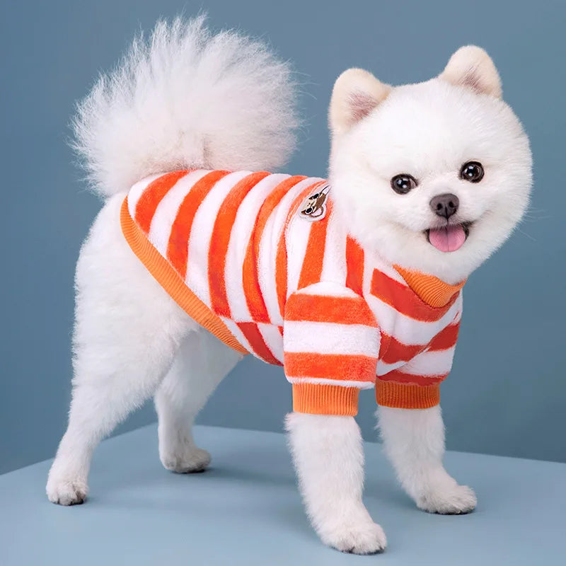 Roupinha pet listrada - quentinha e confortável
