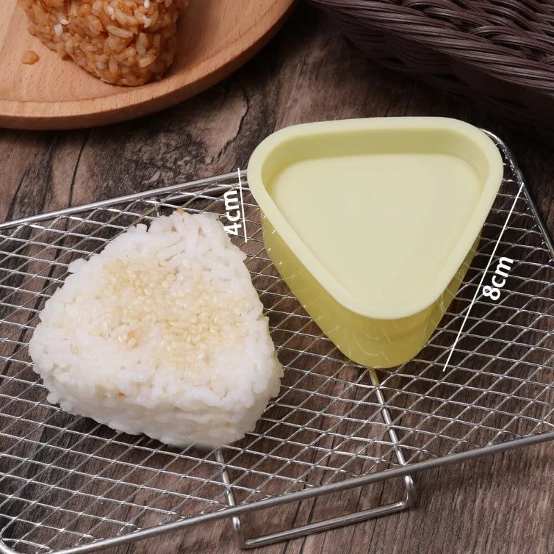 Molde para bolinho japonês Onigiri com sistema solta fácil