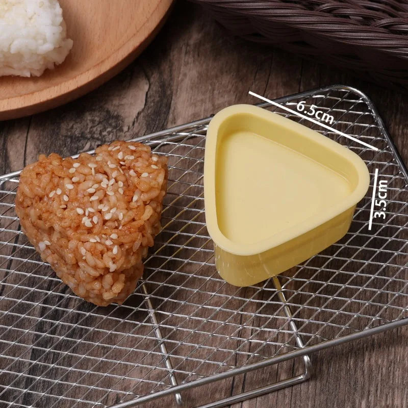 Molde para bolinho japonês Onigiri com sistema solta fácil