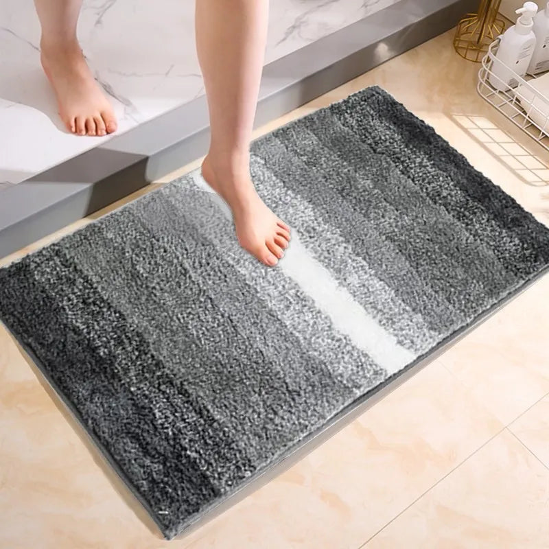 Conjunto de 2 tapetes extramacios para banheiro em chenille