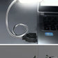 Mini lâmpada flexível LED USB portátil - para leitura e notebooks