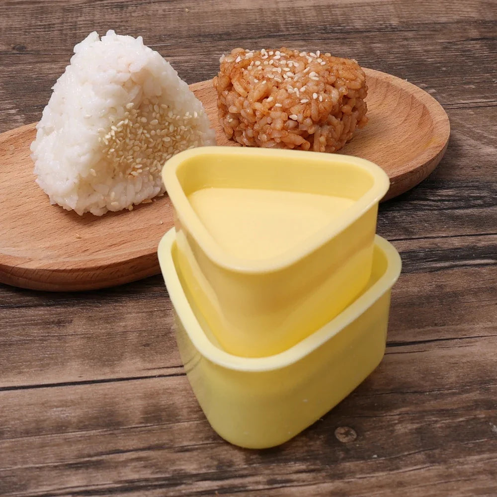 Molde para bolinho japonês Onigiri com sistema solta fácil