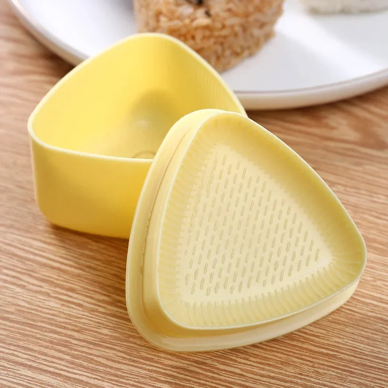 Molde para bolinho japonês Onigiri com sistema solta fácil