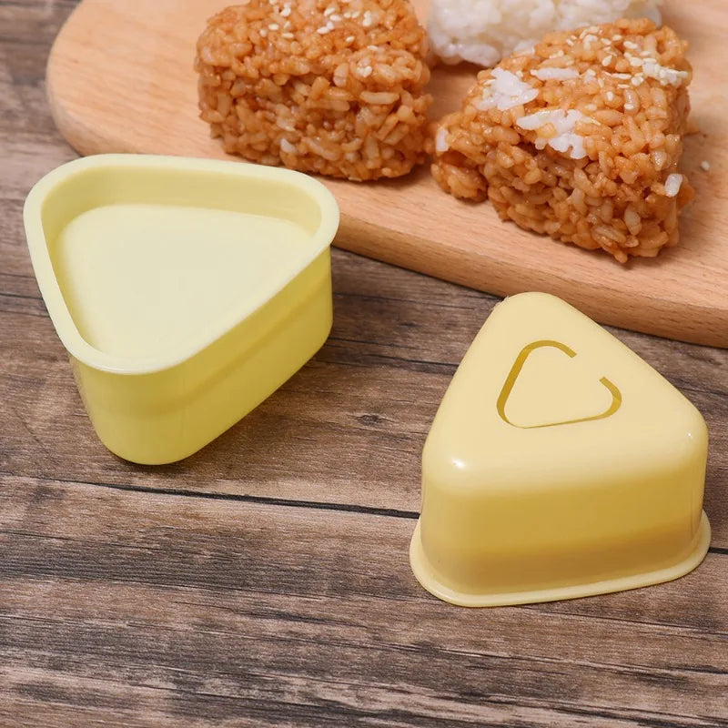 Molde para bolinho japonês Onigiri com sistema solta fácil