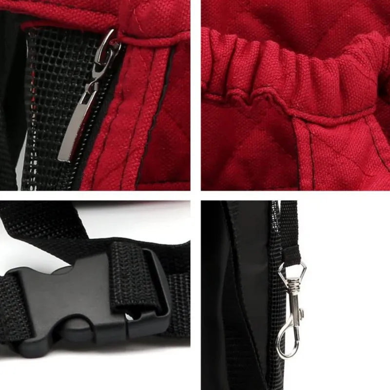 Mochila canguru para pets com espaço para perninhas