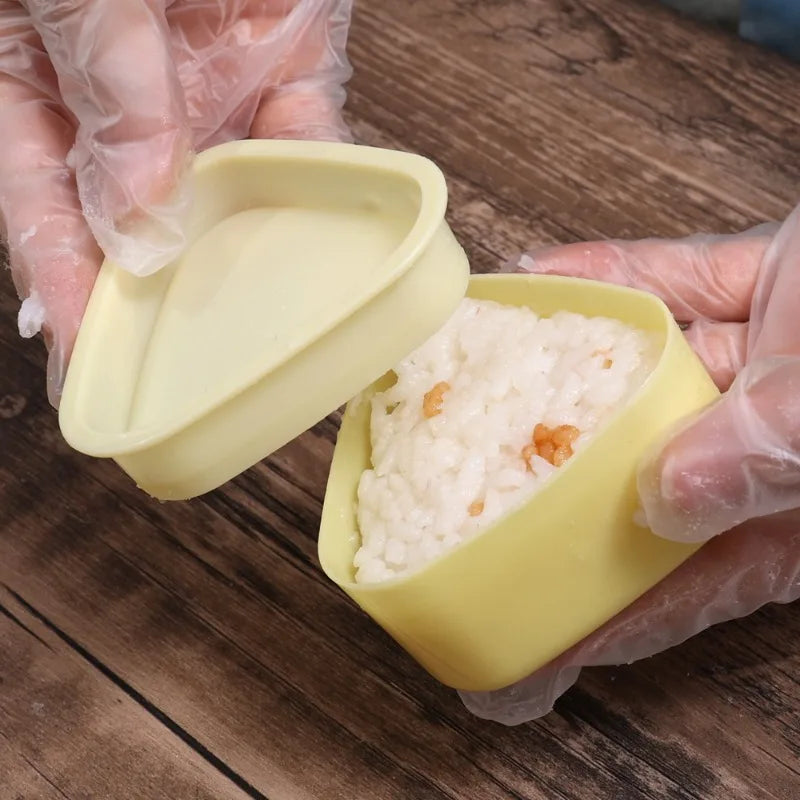 Molde para bolinho japonês Onigiri com sistema solta fácil