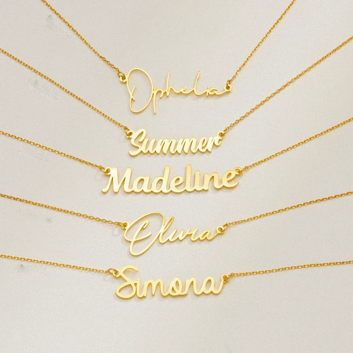 Colar pingente com nome personalizado homens e mulheres - três cores
