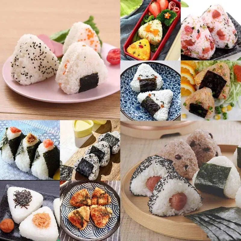 Molde para bolinho japonês Onigiri com sistema solta fácil