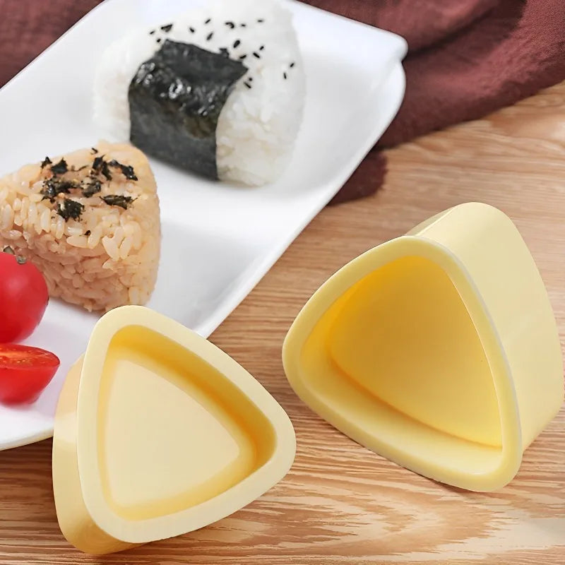 Molde para bolinho japonês Onigiri com sistema solta fácil