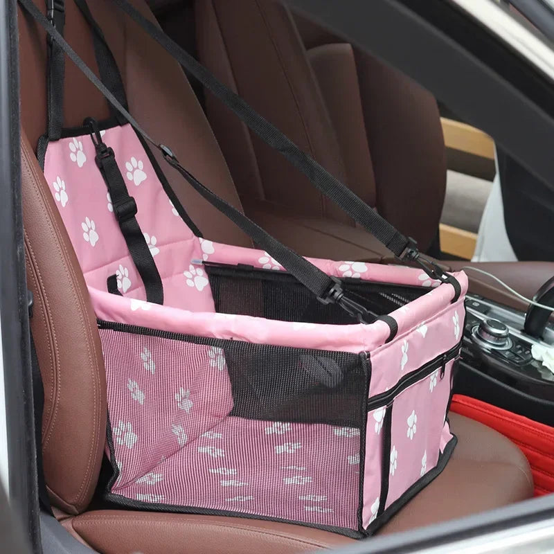 Cadeirinha pet para carro - dobrável e à prova d'água