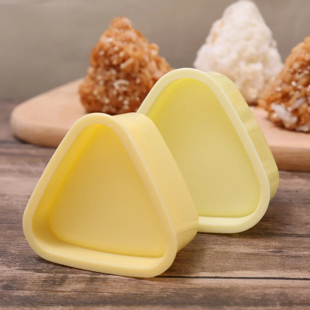 Molde para bolinho japonês Onigiri com sistema solta fácil
