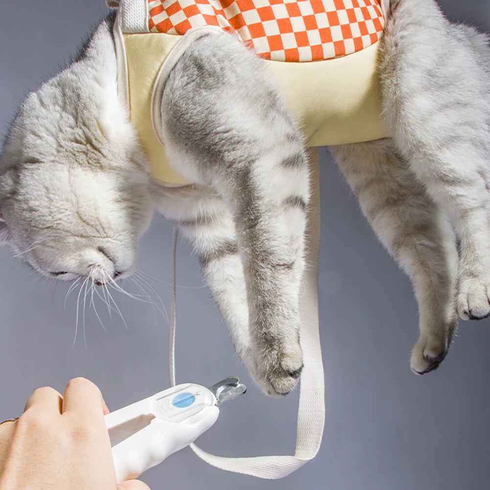 Bolsa para carregar gatos e coleira peitoral - duas funções