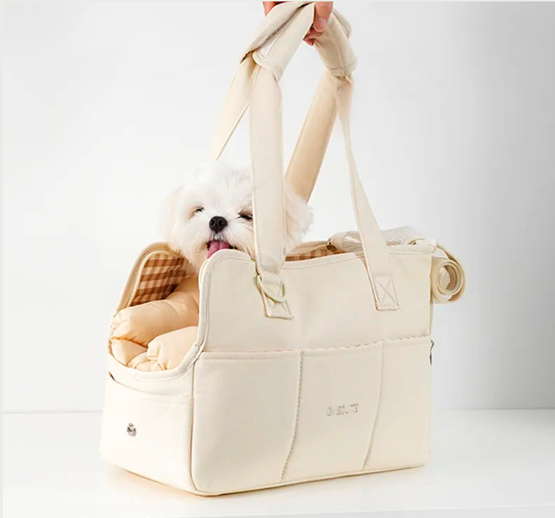 Bolsa para carregar pets - com almofada, tapetinho e alça