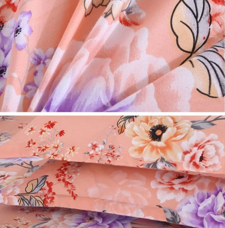 Fronha para travesseiro florida padrão Jacquard - 48cmX74cm