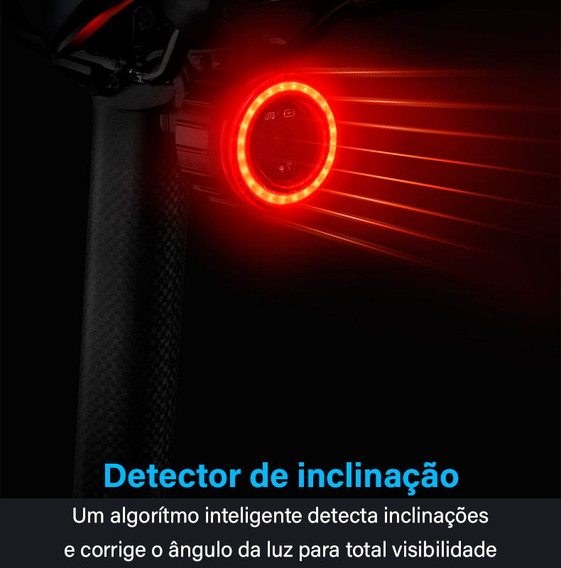 Luz bicicleta inteligente automática - à prova de água LED