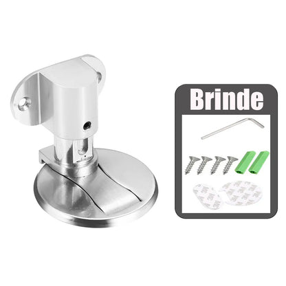Trava de porta magnética ajustável - aço inoxidável