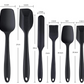 Espátula de silicone 6 peças - não gruda e resiste ao fogo