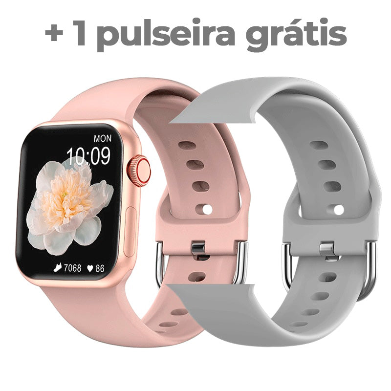 Smart Watch + pulseiras grátis - dezenas de funções, modelo 2023