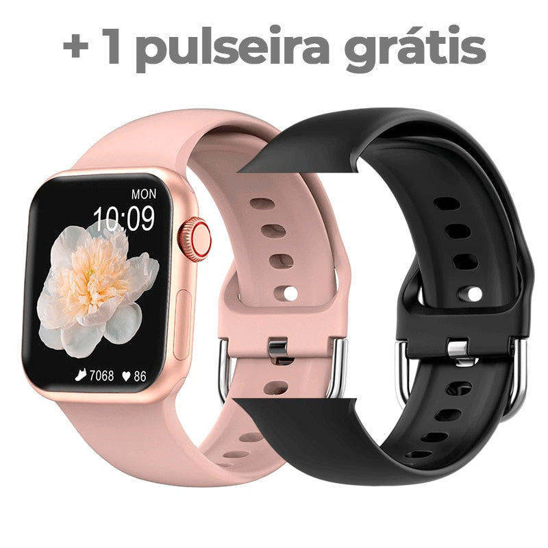Smart Watch + pulseiras grátis - dezenas de funções, modelo 2023