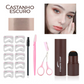 Kit carimbo para sobrancelha fácil e prático, Eyebrow Stamp & Powder