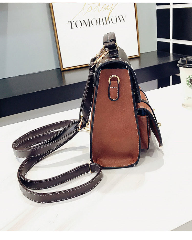Mochila feminina D'école em couro ecológico para o dia a dia, viagens e escola
