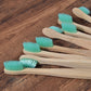 Escovas de dentes ecológicas adultos e crianças em bambu natural
