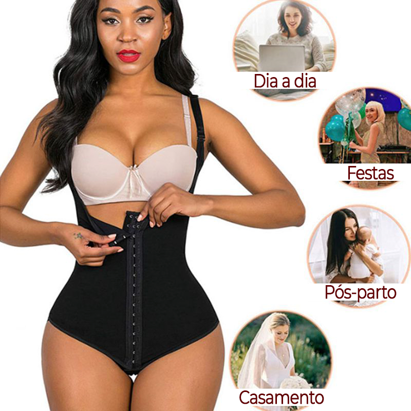 Body modelador e levantador - barriga lisa e bumbum empinado