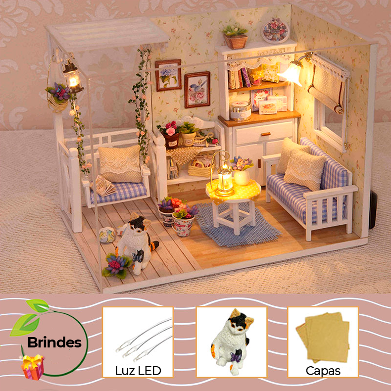 Casas de boneca super fofas de montar - vários modelos + brindes