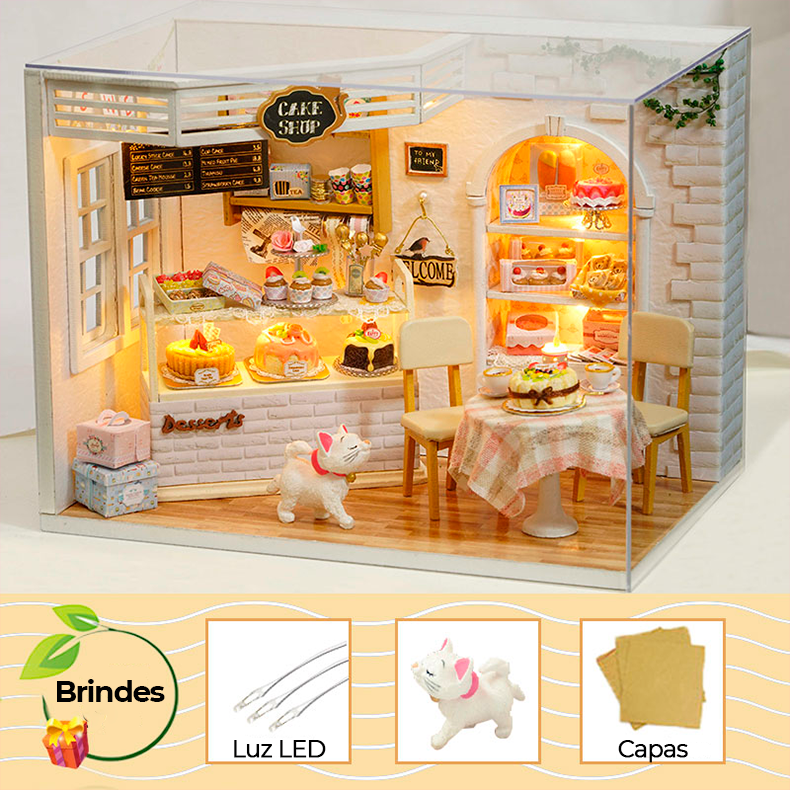Casas de boneca super fofas de montar - vários modelos + brindes