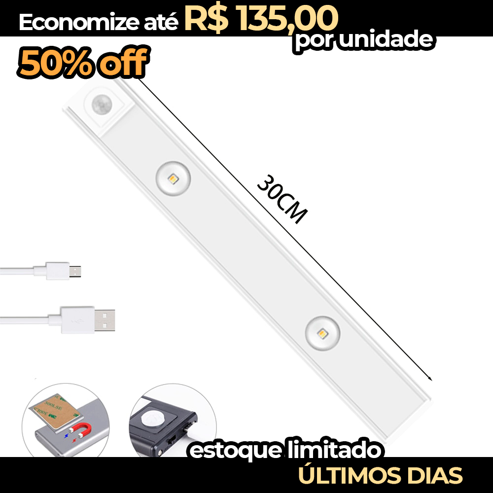 Luz LED com sensor de movimento ultrafina - LightMover