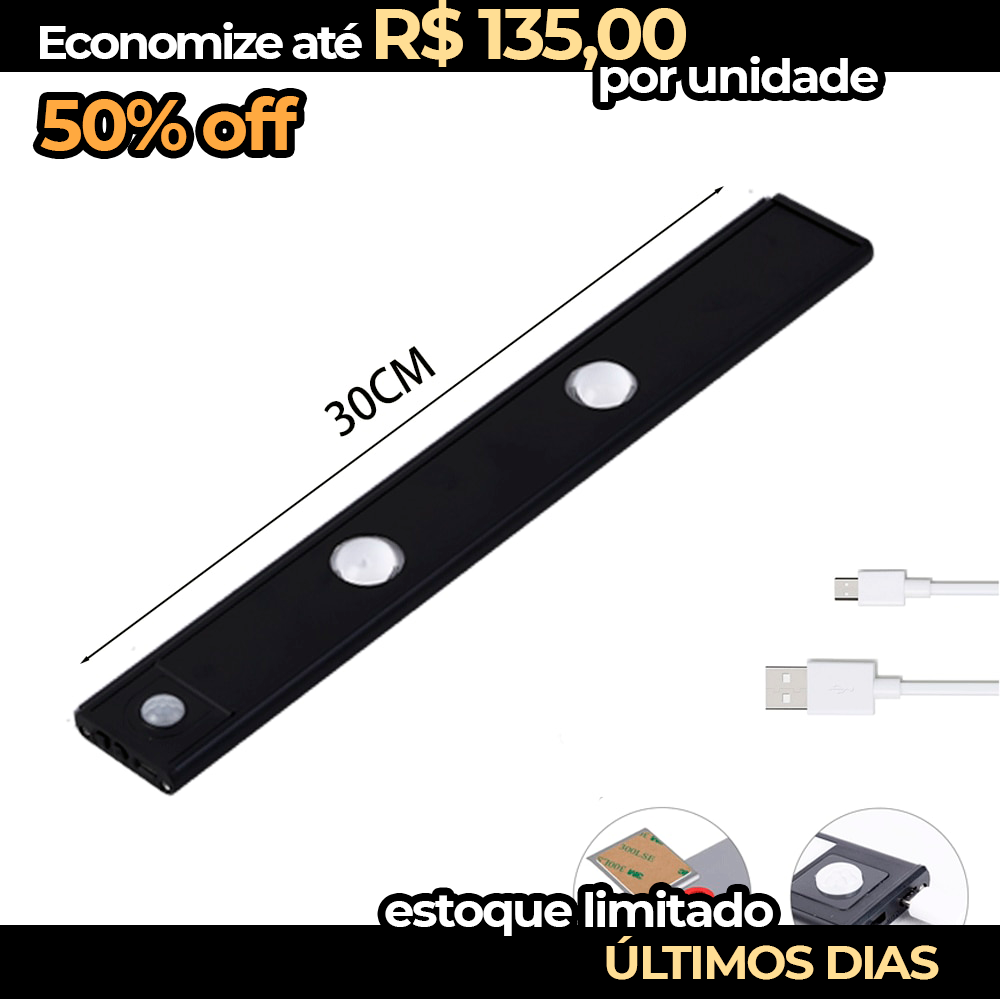 Luz LED com sensor de movimento ultrafina - LightMover