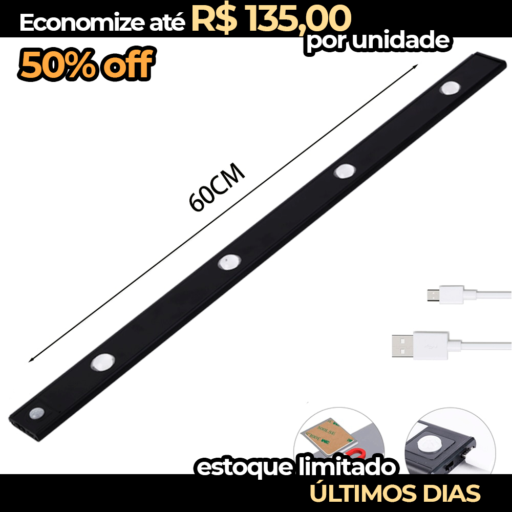 Luz LED com sensor de movimento ultrafina - LightMover